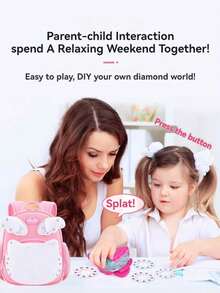 魔法钻石发饰工具，魔法编发工具玩具公主发饰礼物，电动编发机DIY自动编发器（钻石颜色随机）