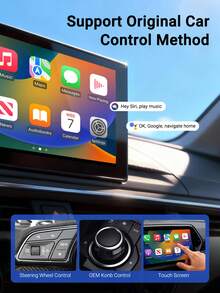 XUDA 2026 New Compact & Elegant Smart Box, 2-In-1 Wireless CarPlay & Android Auto Mini Adapter, New CarPlay Converter, Fast Auto Connection, No Delay, Car Accessories, Wired To Wireless, Compatible With IPhone & Android, With USB/USB-C Port - B - View 8