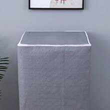 顶装式洗衣机罩，通用防尘型，适用于6-10公斤洗衣机，易于清洁的保护罩，妇女节，旅行必备，婚礼回礼，Y2K，卧室，汽车配件，厨房装饰，婚礼，Y2K，派对，母亲节礼物，卧室装饰，花园，厨房装饰，夏季，海滩，旅行必备，房间装饰，软萌，毕业季 - 素灰 - 查看 5