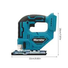 Mamidw 380N.M 高扭矩无绳电动螺丝刀，变速，正反转开关，硬质合金旋转轴，智能离合保护系统（仅限工具），适用于 Makita 18V 电池引脚 - 藍色 - 查看 9