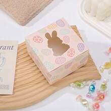 4pcs Easter Egg Boxes, Easter Bunny Candy Boxes For Holiday Party, DIY Creative Window Cartoon Paper Boxes, Easter Supplies - Multicolor - View 7