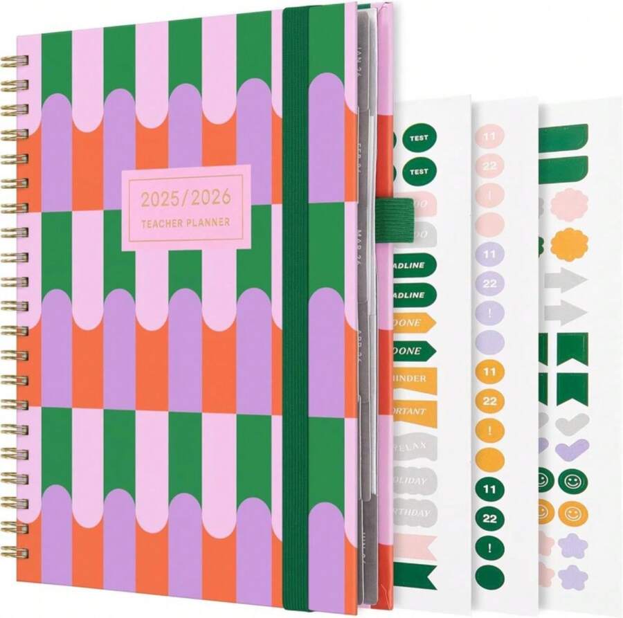And Per Se 2026 Planner-Daily, Weekly &Amp; Monthly Leather Hardcover Planner, 57" X 8", Daily Schedule, 100 GSM Thick Paper, Back Pocket(Green) - ColorI - 查看 1