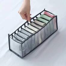 1/3pcs Foldable Compartment Storage Box, Bra, Underwear, Socks Organizer, Random Color (White, Gray, Beige, Black, Etc.) - Multicolor - View 10
