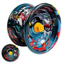 Kit 4 Ioiô Yoyo Profissional De Metal De Alta Performance Com Rolamento Para Truques - Ioio Dragao - Visão 4