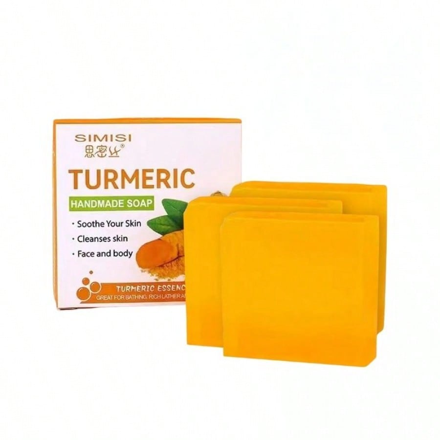 3 jabones de cúrcuma