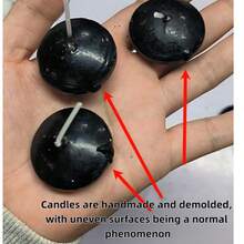 20/5/1/4个万圣节派对黑色漂浮蜡烛，Royal Imports漂浮蜡烛，无香型防滴漏托盘，适用于桌面装饰、婚礼派对、节日、情人节派对用品、婚礼用品、房间装饰、婚礼、万圣节派对用品 - 黑色 - 查看 6