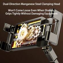 WOWSSYO Foldable Phone/Tablet Stand, Adjustable Carbon Steel Arm, 360° Rotating Base, Easy To Store, Suitable For Desk And Bedside - Multicolor - View 9