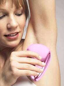 1 Crystal Depilator, Painless Hair Removal Tool, Unisex, Reusable, Exfoliating & Trimming Device For Back, Arms, Legs, Bikini Area, Wallet & Travel Essential - Multicolor - View 6