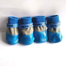 Waterproof Winter Small Breed Dog Shoe Covers Soft-Soled Pet Shoes, Anti-Scratch Anti-Dirt & Non-Slip Design, Fits Teddy/Bichon