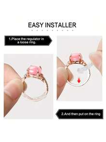 Dụng cụ chỉnh kích cỡ nhẫn bằng nhựa, miếng đệm chỉnh kích cỡ nhẫn vô hình, phù hợp với mọi kích cỡ ngón tay, dụng cụ chỉnh kích cỡ nhẫn vô hình thích hợp cho nhẫn bị lỏng - nhiều kích cỡ ngón tay, điều chỉnh nhẫn thoải mái và bảo vệ - dụng cụ điều chỉnh độ siết chặt nhẫn trong suốt có thể điều chỉnh, bảo vệ trang sức cho nhẫn bị lỏng, dụng cụ chỉnh kích cỡ nhẫn phù hợp với mọi loại nhẫn, dụng cụ chỉnh kích cỡ nhẫn nữ nhiều kích cỡ. - Nhiều màu - Xem 4