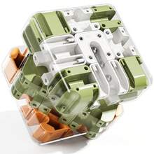 3D Cube Puzzle For Kids 5-8 8-12, Color-Match Game, Education Sensory Toys Birthday Gift For Kids Adults 5 6 7 8 9+ Years Old Boys - Xanh lá cây và cam - Xem 4