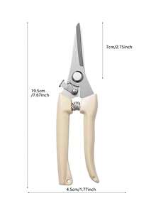 6/7英寸不锈钢专业园艺修枝剪，弯刃/直刃 - 多用途修枝剪，适用于花卉、植物、园艺、插花、水果采摘 - 彩色 - 查看 9