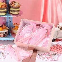 Ctosree 250 Pcs Baby Shower Favors Includes Ballpoint Pens Angel Keychains Organza Bags Thank You Cards For Guest Gifts Baby Shower Gender Reveal Party PinkIt's A Girl - 粉色 - 查看 5