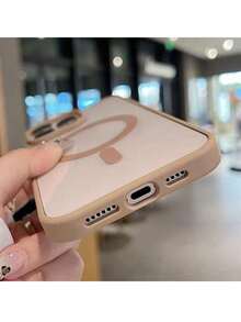 Transparent Magnetic Protective Phone Case, Shock-Proof Cover, Suitable For Samsung S25 Ultra, S24 Ultra, S23 FE, S22+