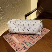 1 Elegant Black Bow Pencil Case - Large Capacity Makeup Organizer & Stationery Storage Box, With Zipper Closure, Office Organizer Bag, Durable Canvas Pencil Case Suitable For University, Work, Gift Giving - Elegant Desktop Decoration, Charming Pattern Design, High-Quality Zipper, Sturdy Structure, Office Professional Essential, Office Organization, Gift For Her, Fashion Accessories, Decorative Storage, High-Quality Fabric, Durable Zipper, Desktop Organizer, Office Worker - Black Butterfly - View 2