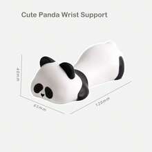 1个熊猫造型人体工学腕托，适用于鼠标、电脑和办公桌，可爱动物造型腕垫，升级版人体工学记忆海绵腕托，适用于鼠标、电脑、办公桌、办公用品，慢回弹PU腕垫 - 彩色 - 查看 10