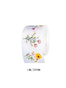 50pcs/Pack Transparent Floral Theme Stickers, Combination Of Roses And Letters, Suitable For Scrapbooking DIY, Planner, Sticker Album, Water Bottle, Notebook, Tablet, Luggage, Back To School Rewards, Etc. - Multicolor - View 13