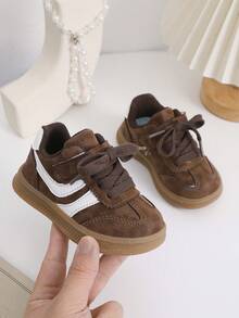 Girls' Casual Sports Shoes, Princess Style Soft Bottom Toddler Shoes, Spring/Autumn - Brown - View 7