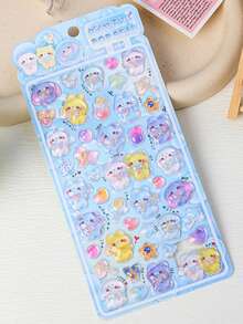 3D樱花浮雕水晶贴纸，适用于DIY手机壳装饰，亚克力浮雕贴纸，樱花主题3D自粘贴纸，奖励装饰贴纸，PVC和亚克力材质，适用于水瓶、手机壳、笔记本和相册。3D卡通贴纸，学生奖励，节日礼物，可爱柔软的DIY手机壳、笔记本和计划本，3D浮雕可爱颗粒贴纸。 - 彩色 - 查看 9