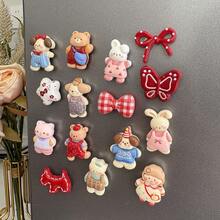 Cartoon Character Resin Fridge Magnets - Adorable Animal Magnetic Stickers,Decorative Magnets, Creative Home & Kitchen Sticker Gift,Realistic 3D Kitchen Decoration, Kitchen, Office Whiteboard, Dishwasher, Resin Refrigerator Magnets - Multicolor - View 7