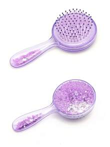 Urban Decay Purple Air Cushion Hair Brush, Scalp Massager, Volumizing Hair Brush, Detangling Hair Brush, Hair Styling Tool, Hair Brush, Massage Brush, Purple Hair Brush, Volumizing Hair Brush, Long Hair Brush, Styling Brush - Purple - View 6