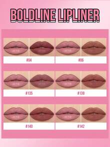 MISSLYN Perfect Lip Liner Pencil, Long-Lasting Color, Convenient Twist-Up Design, Gel Lip Liner, Smooth Application, Natural Makeup Effect, High Color Payoff, Smudge-Proof, Cosmetics, Gifts, Brand Makeup, Face Makeup Products, Suitable For Women & Girls, Winter Essential, Y2K Style, Fashion Versatile, Birthday Gift, Best Gift, Valentine's Day Gift, Party Essential, New Year Gift, Best Colors, Cruelty-Free & Vegan - #142 - View 7