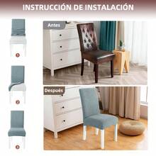Chair Covers - Azul Grisáceo - View 4