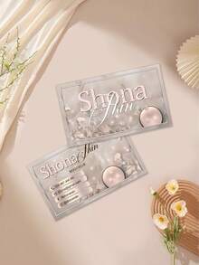 200/500/1000张定制香槟金名片模板，奢华名片，化妆师名片，个性化信息卡，美容品牌推广，优雅设计，适用于水疗中心和沙龙业主 - 彩色 - 查看 4