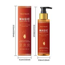 Luxury Body Firming Oil - Tightening Enhance Skin Elasticity Improve Sagging Skin Fade Fine Lines Reduce Wrinkles Deep Moisturizing Brighten Skin Tone Soothing Relaxing Nourishing (100ml) - 花香調 - 查看 3