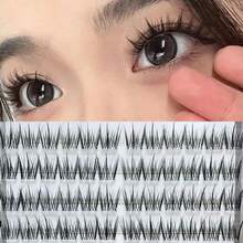 Natural Soft Handmade Segmented DIY Eyelash Extensions, Single Strand Cluster Eyelash Extensions, Seamless Comfortable Eyelashes - Black - View 5