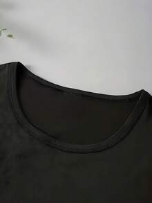 American Flag, Patriotic Design, Once Again Unifying America 1 Pcs Women's Plus Size T-Shirt Funny Oversized Graphic Short Sleeve Tee  100% Polyester 220g Novelty Shirt Casual Crew Neck Top - 黑色 - 查看 3