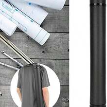 Tubo de almacenamiento de documentos, tubo impermeable para planos, extensible para mapas, obras de arte, documentos, carteles(black) - como se muestra en la figura - Ver 3