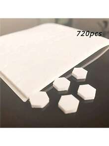 240/480/760pcs Thick Double-Sided Hexagon Foam Tape - Creative DIY Craft, High Adhesive Glue, Suitable For Hotel Cards, Back To School Essential