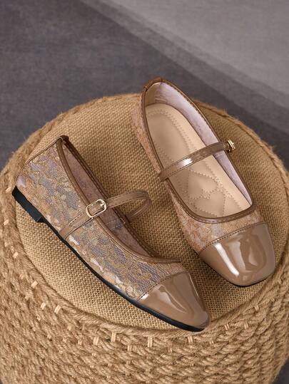 MonaNise Women's Fashion Square Toe Brown Slip-On Patchwork Apricot Bow Flat Shoes, Casual Outdoor High-End Black & White, Leisure Burgundy, Khaki, Black Loafers