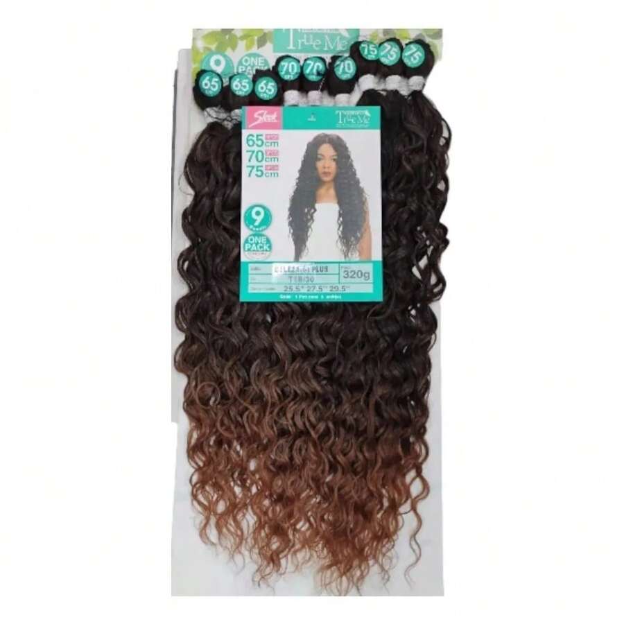 Organic Curly Hair - Beauty G Plus Sleek - 320g - T1B/30 - 查看 1