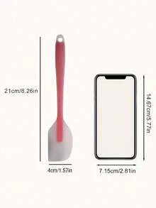 3pcs/2pcs/1pc Silicone Spatula Set, Multi-Purpose, Transparent, Suitable For Scraping Butter, Whipping Cream, Baking Cakes, Spreading Jam, Heat-Resistant Cream Scraper, Mixing Baking Tool, Kitchen Utensil, Apartment Essential