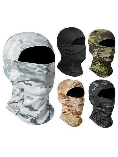 1pc/2pcs Unisex Quick-Dry Breathable Balaclava Full Face Mask, Stretchy Ski Mask For Skiing, Outdoor Sports, Cycling