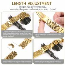 Adjustable Stainless Steel Metal Watch Band Strap Suitable For Watch 6/5/4, Mi Band 9 Pro/8 Pro Replacement, High-Quality Watch Accessories Unisex Gift - Multicolor - View 10
