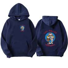sweat-shirt à capuche Automne/Hiver Los Pollos Hermanos Frères de poulet Imprimé Mode Homme/Femme Polaire Décontracté Sportswear - bleu indigo - Voir 8