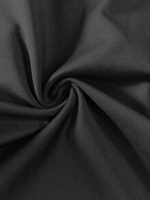 Bộ jumpsuit ôm sát, thanh lịch, thời trang với thiết kế khoét ngang phía trước, buộc dây cổ và hở lưng, phù hợp cho yoga và mặc hàng ngày, hàng mới về mùa xuân/hè, trang phục đi nghỉ mát cho nữ. - màu đen - Xem 6