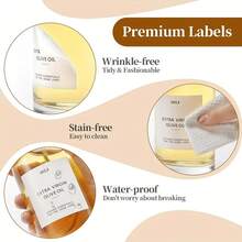 1pc/350ml/500ml Oil Bottle, Thin Skin Glass Oil Dispenser Bottle, Leak-Proof Oil Pot, Storage Bottle, Vinegar Bottle, Seasoning Container, Kitchen Supplies, Random Kitchen Supplies Label - Multicolor - View 9