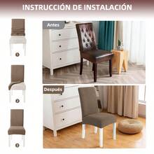 Chair Covers - Marron clair Marrón Claro - Voir 4