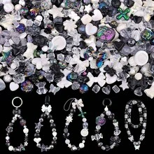 40g Mixed Acrylic Craft Beads DIY Jewelry Making Kit, Suitable For Making Bracelets, Necklaces, Various Shapes And Colors Available - Baby Pink - View 17