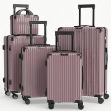 YSTYLE Suitcase Available In Various Colors Made Of PVC Material With Combination Lock And Silent Universal Wheels, Suitable For Storing Clothes For Business Trips, Boarding And Student Boarding.