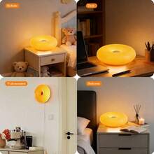 1 đèn bàn LED hình bánh donut màu cam, đèn trang trí không gian cắm trại, công tắc cảm ứng - điều chỉnh độ sáng 3 màu, chao đèn ABS, thích hợp cho phòng ngủ, phòng khách, phòng ăn, văn phòng, trang trí nhà cửa, độ sáng có thể điều chỉnh. - Nhiều màu - Xem 6