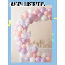 Balão Borboleta Metalizado Furta Cor 73x49cm Festa Decoração - Furta Cor - Visão 2