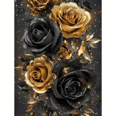 5D Diamond Painting DIY Kit, Full Artificial Round/Square Diamond Rhinestone Mosaic Home Decor Wall Art, Frameless Hanging Decoration For Living Room