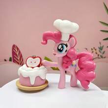 1 pieza Figura sorpresa de My Little Pony, hecha de material PVC, se puede usar como decoración de escritorio o dormitorio, adecuada para la temporada de regreso a clases, Navidad, Halloween, Año Nuevo, bodas o colecciones de fans - Multicolor - Ver 4