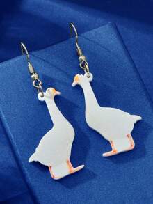 1 par de pendientes colgantes de acrílico con diseño de animales adorables como accesorios de joyería para mujeres, escolares y cosplay - animal - Ver 9