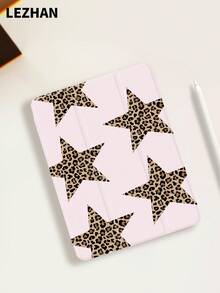 1 chiếc ốp bảo vệ máy tính bảng họa tiết da báo và sao, có khe đựng bút cảm ứng, chống sốc, giá đỡ gấp ba, tương thích với iPad 10.2", iPad Pro 11" 2021/2020/thế hệ thứ 10, iPad (A16) 11" thế hệ thứ 11 2025, iPad thế hệ thứ 8/9/10, Galaxy Tab A8 10.5" 2022, Matepad 10.4"/Tab, món quà lãng mạn cho ngày Valentine. - Nhiều màu - Xem 4